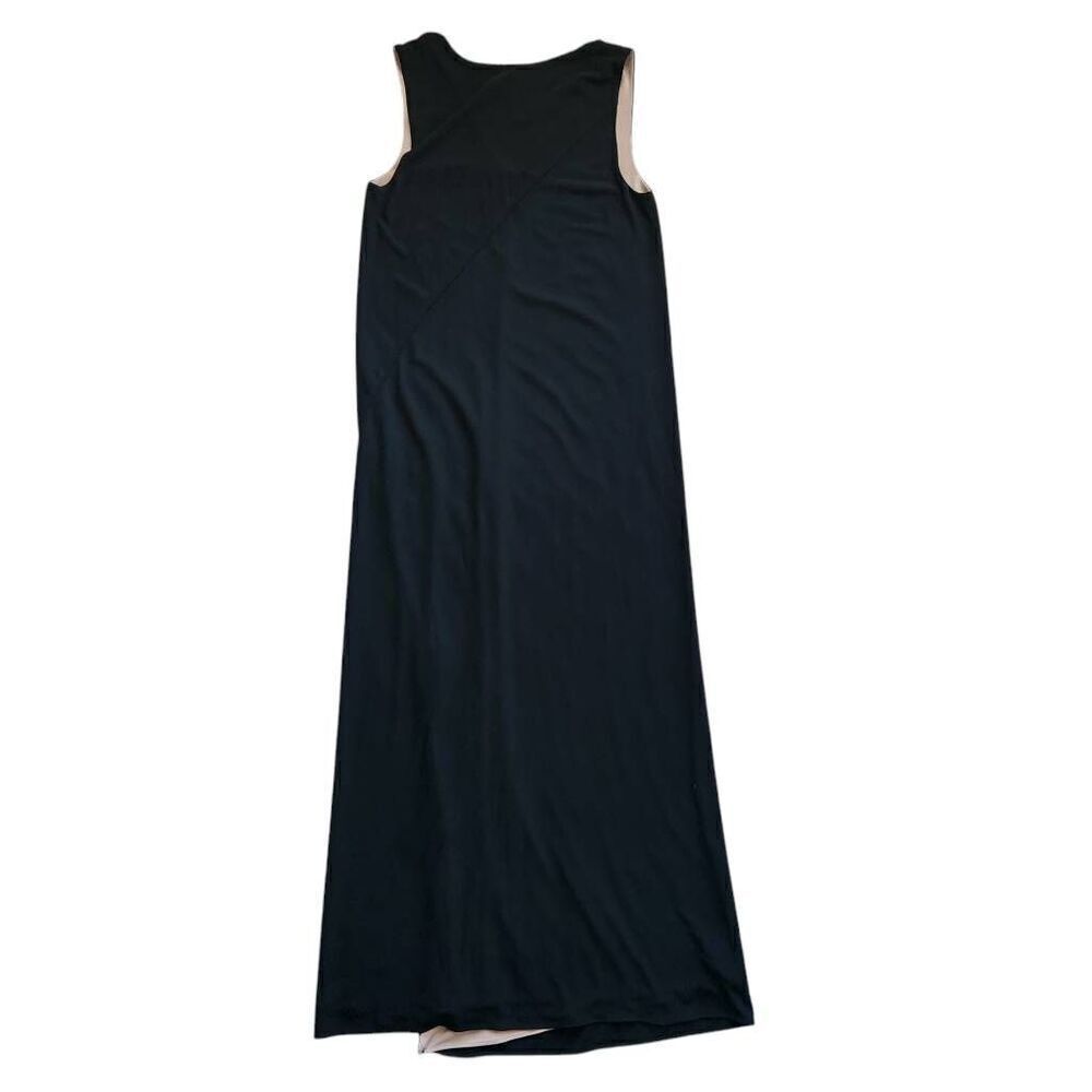 Donna Karan Dress Womens Small Maxi Reversible Classic Cocktail Wedding Black Nu - Picture 4 of 6